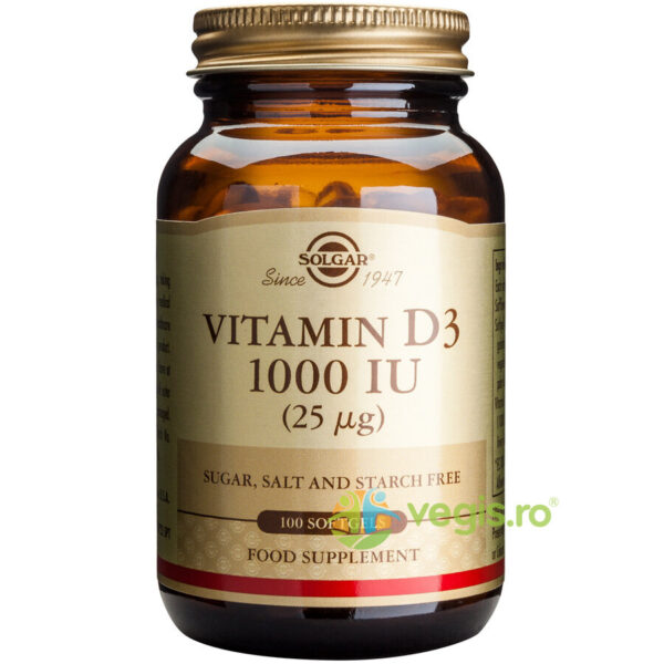 Reducere  Vitamina D3 1000iu 100cps