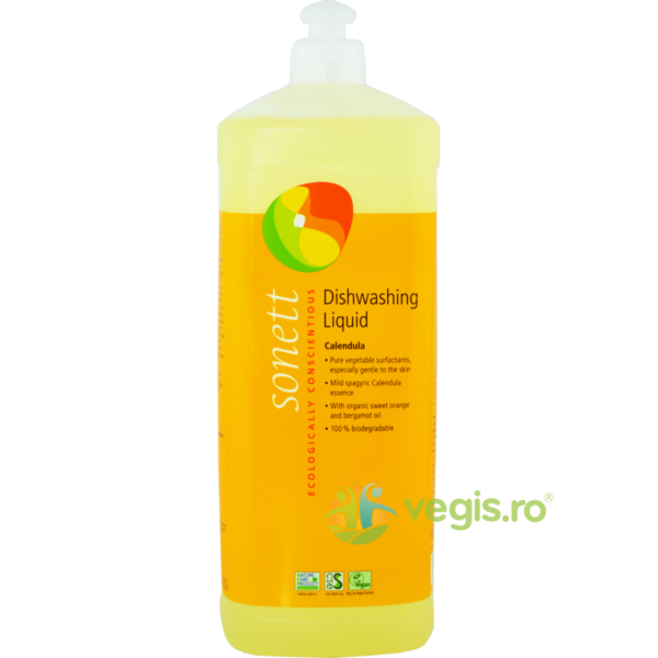 Reducere  Detergent Lichid De Vase Cu Galbenele Ecologic/Bio 1L Sonett