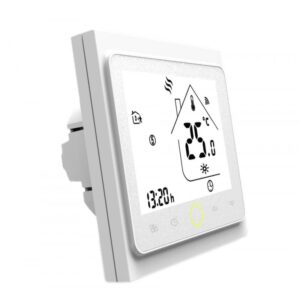 Reducere  Termostat Techstar® Smart GH-20W, Wireless, Pentru Centrala Termica pe Gaz sau Electrica, Compatibila Google Home, Alexa, Tuya, Alb Reducere