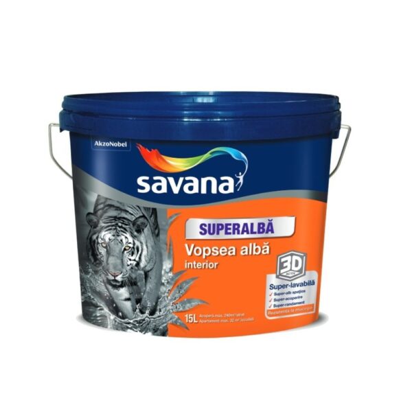 Reducere  Vopsea superlavabila pentru interior Savana 15 L Reducere