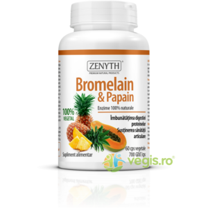 Reducere  Bromelain&Papain 700GDU 60cps