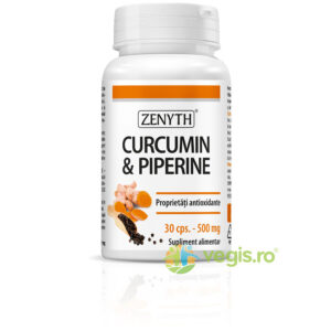 Reducere  Curcumin & Piperine 500mg 30cps