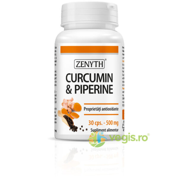 Reducere  Curcumin & Piperine 500mg 30cps