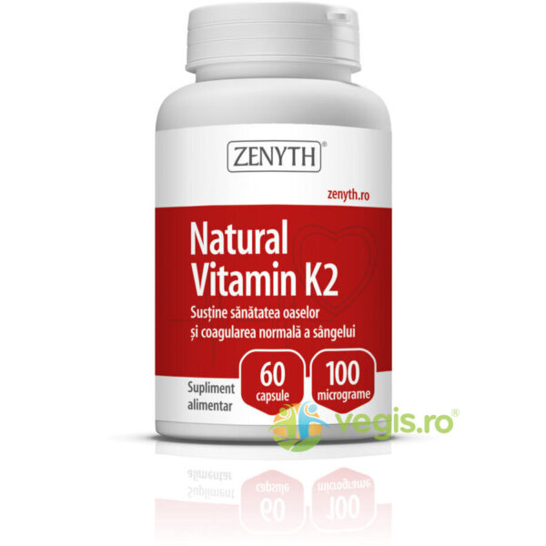 Reducere  Vitamina K2 Naturala 100mcg 60cps