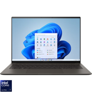 Reducere  ✅ Ultrabook ASUS 14” Zenbook S 14 OLED UX5406SA, 3K 120Hz Touch, Procesor Intel® Core™ Ultra 7 258V (12M Cache, up to 4.80 GHz), 32GB LPDDR5X, 1TB SSD, Intel Arc 140V, Win 11 Pro, Zumaia Gray Reducere