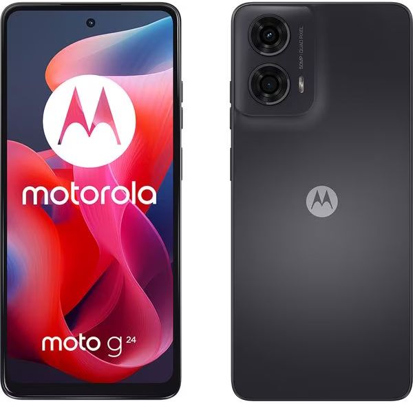 Reducere  ✅ Smartphone Motorola Moto G24, 128GB, 4GB RAM, Dual SIM, 4G, Tri-Camera, Matte Charcoal Reducere