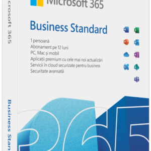 Reducere  ✅ Aplicatie Microsoft 365 Business Standard 64-bit, Engleza, Subscriptie 1 An, 1 Utilizator, 1 TB stocare OneDrive per utilizator, Retail Reducere