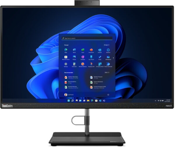 Reducere  ✅ All-In-One PC Lenovo ThinkCentre Neo 30a, 23.8 inch FHD IPS, Procesor Intel® Core™ i5-12450H 4.4GHz Alder Lake, 16GB RAM, 512GB SSD, UHD Graphics, Camera Web, Windows 11 Pro Reducere