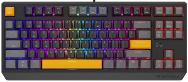 Reducere  ✅ Tastatura Gaming Genesis THOR 230 TKL RGB Anchor Grey Pozitive Outemu Red Switch Mecanica Reducere