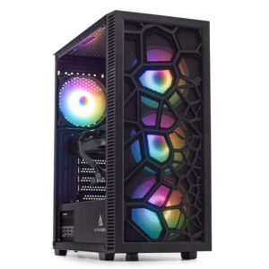 Reducere  ✅ PC Gaming ZMEU Epic Extreme, AMD Ryzen 5 5600 3.5GHz, 32GB DDR4, 1TB SSD, RTX 4060 8GB GDDR6, Iluminare RGB Reducere