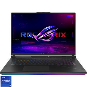 Reducere  ✅ Laptop ASUS Gaming 18” ROG Strix SCAR 18 G834JZ, QHD+ 240Hz G-Sync, Procesor Intel® Core™ i9-13980HX (36M Cache, up to 5.60 GHz), 32GB DDR5, 2x 1TB SSD, GeForce RTX 4080 12GB, No OS, Black, 3Yr Reducere