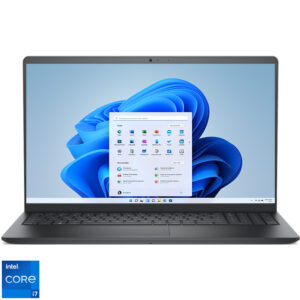 Reducere  ✅ Laptop DELL 15.6” Vostro 3520 (seria 3000), FHD 120Hz, Procesor Intel® Core™ i7-1255U (12M Cache, up to 4.70 GHz), 8GB DDR4, 512GB SSD, Intel Integrated Graphics, Win 11 Pro, Carbon Black, 3Yr ProSupport Reducere