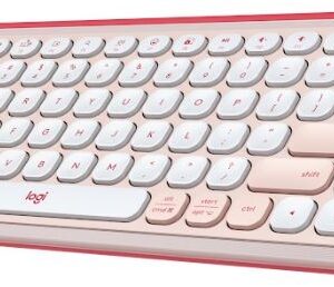 Reducere  ✅ Tastatura Logitech Pop Icon Keys, Bluetooth, Rose Reducere