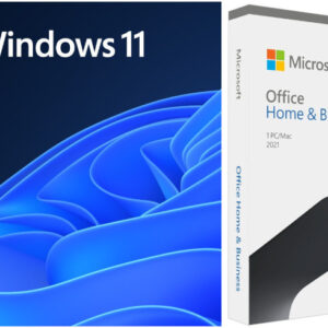 Reducere  ✅ Sistem de operare Microsoft Pachet Special Licente Retail PRO: 1x Windows 11 PRO + 1x Office Home and Business 2021 Reducere