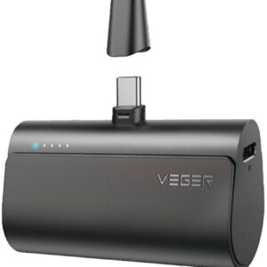 Reducere  ✅ Baterie externa VEGER W0556, 5000 mAh, 1xUSB-C, negru Reducere