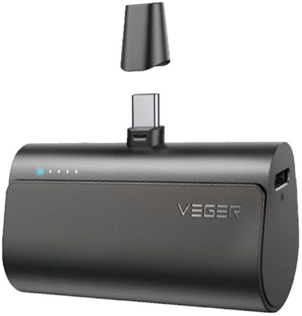 Reducere  ✅ Baterie externa VEGER W0556, 5000 mAh, 1xUSB-C, negru Reducere