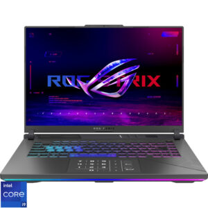 Reducere  ✅ Laptop ASUS Gaming 16” ROG Strix G16 G614JIR, QHD+ 240Hz, Procesor Intel® Core™ i9 14900HX (36M Cache, up to 5.80 GHz), 32GB DDR5, 1TB SSD, GeForce RTX 4070 8GB, Win 11 Pro, Volt Green Reducere