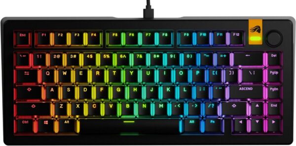 Reducere  ✅ Tastatura Gaming Glorious GMMK 3 Black RGB 75% Prebuilt, Fox HE Switch, Mecanica Reducere