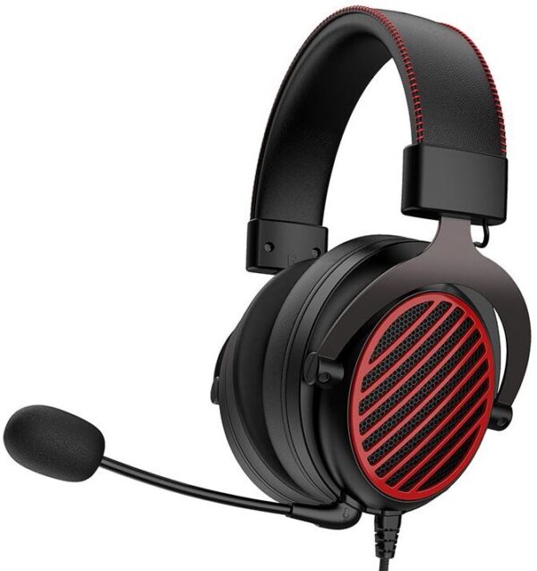 Reducere  ✅ Casti Gaming Redragon Luna Black/Red Reducere