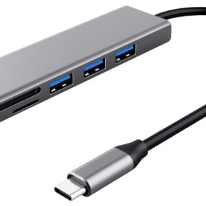 Reducere  ✅ Hub USB Trust Halyx Fast USB-C & Card Reader, 3-port Hub Reducere