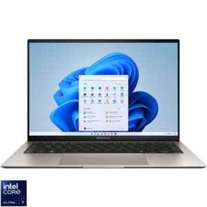 Reducere  ✅ Ultrabook ASUS 13.3” Zenbook S 13 OLED UX5304MA, 3K, Procesor Intel® Core™ Ultra 7 155U (12M Cache, up to 4.80 GHz), 32GB DDR5X, 1TB SSD, Intel Graphics, Win 11 Pro, Basalt Grey Reducere