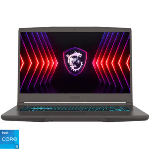 Reducere  ✅ Laptop MSI Gaming 15.6” Thin 15 B12UCX, FHD 144Hz, Procesor Intel® Core™ i5-12450H (12M Cache, up to 4.40 GHz), 16GB DDR4, 512GB SSD, GeForce RTX 2050 4GB, Free DOS, Cosmos Gray Reducere