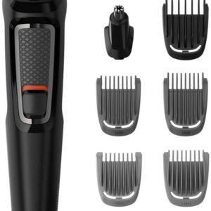 Reducere  ✅ Aparat de tuns Philips Multigroom Seria 3000 7 in 1 MG3720/15, Lame cu ascutire automata, Accesorii lavabile Reducere