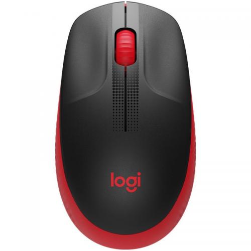 Reducere  ✅ Mouse Logitech M190, Wireless, Red Reducere