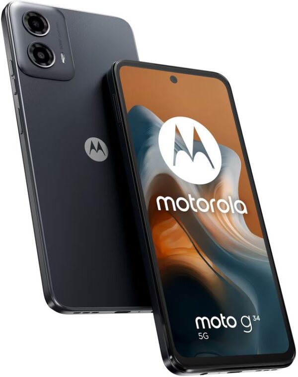 Reducere  ✅ Smartphone Motorola Moto G34, 5G Edition, 128GB, 8GB RAM, Dual SIM, Tri-Camera, Charcoal Black Reducere