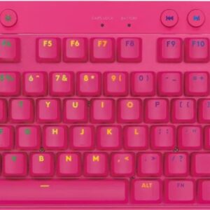 Reducere  ✅ Tastatura Gaming Logitech G PRO X TKL Magenta Lightspeed Kailh GX Brown Switch Mecanica Reducere