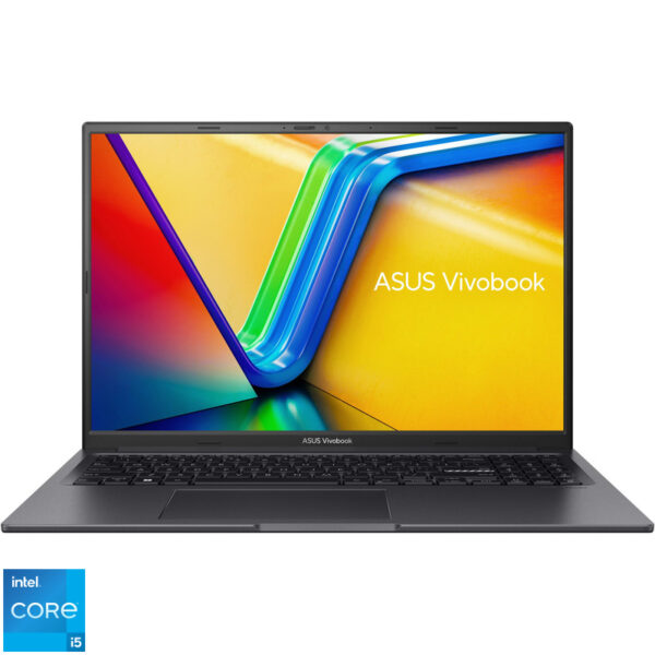 Reducere  ✅ Laptop ASUS 16” Vivobook 16X K3605VC, WUXGA 120Hz, Procesor Intel® Core™ i5-13500H (18M Cache, up to 4.70 GHz), 8GB DDR4, 512GB SSD, GeForce RTX 3050 4GB, No OS, Indie Black Reducere