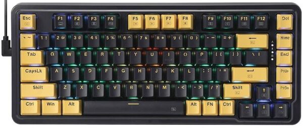 Reducere  ✅ Tastatura Gaming Redragon Elf PBT RGB Gold Switch Mecanica Reducere