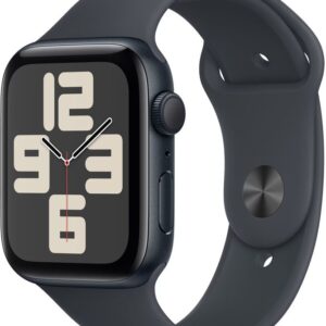 Reducere  ✅ SmartWatch Apple Watch SE (2024) v3, GPS, 44mm Aluminium Midnight cu Midnight Sport Band – S/M Reducere