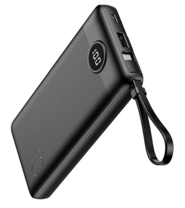 Reducere  ✅ Baterie externa VEGER C10, 10000 mAh, 1x USB, 1x USB-C, 1x Lightninh, negru Reducere