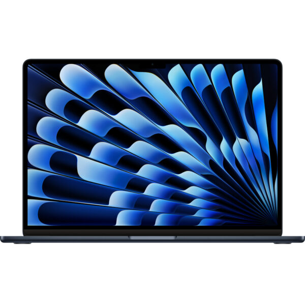 Reducere  ✅ Laptop Apple 15.3” MacBook Air 15 with Liquid Retina, Apple M3 chip (8-core CPU), 16GB, 256GB SSD, Apple M3 10-core GPU, macOS, Midnight, INT keyboard, 2024 Reducere