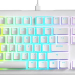 Reducere  ✅ Tastatura Gaming Glorious GMMK 3 White RGB 100% Prebuilt, Fox MX Switch, Mecanica Reducere