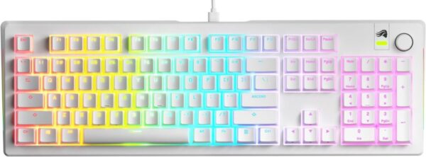 Reducere  ✅ Tastatura Gaming Glorious GMMK 3 White RGB 100% Prebuilt, Fox MX Switch, Mecanica Reducere