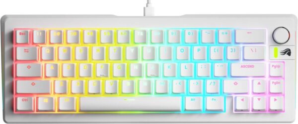 Reducere  ✅ Tastatura Gaming Glorious GMMK 3 White RGB 65% Prebuilt, Fox MX Switch, Mecanica Reducere