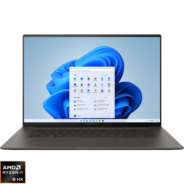 Reducere  ✅ Ultrabook ASUS 16” Zenbook S 16 OLED UM5606WA, 3K 120Hz Touch, Procesor AMD Ryzen™ AI 9 HX 370 (24M Cache, up to 5.10 GHz), 32GB LPDDR5X, 1TB SSD, AMD Radeon 890M, Win 11 Pro, Zumaia Gray Reducere