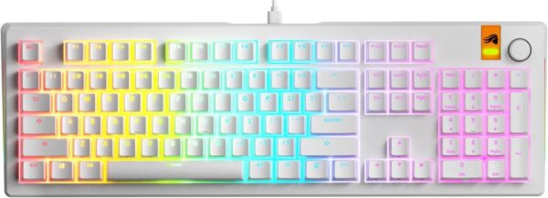 Reducere  ✅ Tastatura Gaming Glorious GMMK 3 HE White RGB 100% Prebuilt, Fox HE Switch, Mecanica Reducere