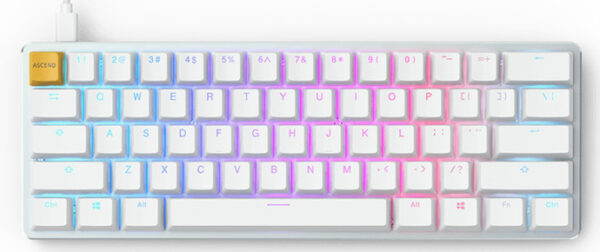 Reducere  ✅ Tastatura Gaming Glorious GMMK Compact White Ice Edition Gateron Brown Mecanica Reducere