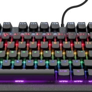 Reducere  ✅ Tastatura Gaming Trust GXT 834 Callaz TKL RGB Gaote Outemu Red Black Reducere