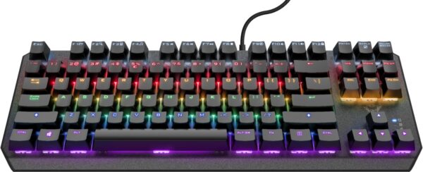 Reducere  ✅ Tastatura Gaming Trust GXT 834 Callaz TKL RGB Gaote Outemu Red Black Reducere