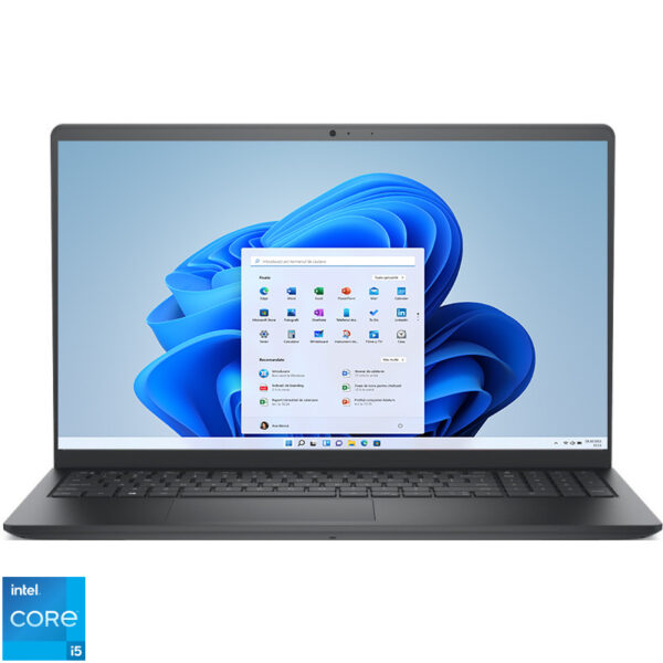 Reducere  ✅ Laptop DELL 15.6” Vostro 3520 (seria 3000), FHD 120Hz, Procesor Intel® Core™ i5-1235U (12M Cache, up to 4.40 GHz, with IPU), 8GB DDR4, 512GB SSD, Intel Integrated Graphics, Win 11 Pro, Carbon Black, 3Yr ProSupport Reducere