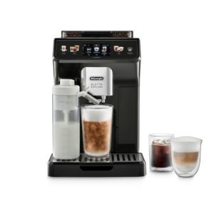 Reducere  Espressor automat De’Longhi Eletta Explore ECAM 450.65.G, 50+ tipuri de bauturi, 19 bari, 2 Carafe cu tehnologie LatteCrema (Hot & Cool), Tehnologie de extractie la rece, Rasnita cu tehnologie Bean Adapt, Coffee Link App, 1450W, Gri inchis