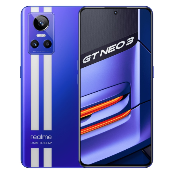 Reducere  Telefon mobil Realme GT NEO 3, Dual Sim, 12GB RAM, 256GB, 5G, Nitro Blue