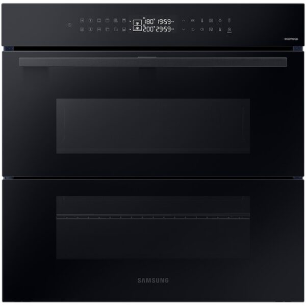 Reducere  Cuptor incorporabil Bespoke Samsung NV7B4345VAK/U2, Electric, 76 l, Autocuratare catalitica, Dual Cook Flex, Display touch, Air sous vide, Natural Steam, SmartThings Cooking, Clasa A+, Negru