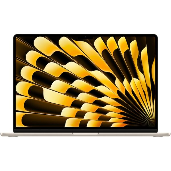 Reducere  Laptop Apple MacBook Air 15.3”, cu procesor Apple M3, 8 nuclee CPU si 10 nuclee GPU, 24GB, 512GB, Starlight, INT KB