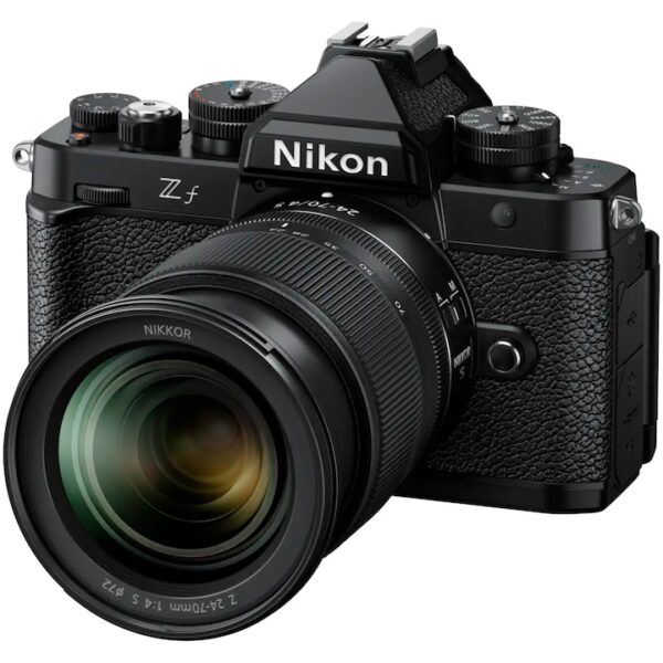 Reducere  Aparat foto Mirrorless Nikon Z f Body, Full-Frame, 24.5 MP, 4K + Obiectiv 24-70mm f/4 S, Negru