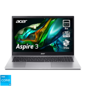 Reducere  Laptop Acer Aspire 3 A315-59 cu procesor Intel® Core™ i3-1215U pana la 4.40 GHz, 15.6″, Full HD, IPS, 8GB, 512GB, Intel® UHD Graphics, No OS, Silver